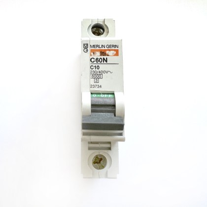 Merlin Gerin Multi9 C60N 23734 C10 10A 10 Amp MCB Circuit Breaker Type C